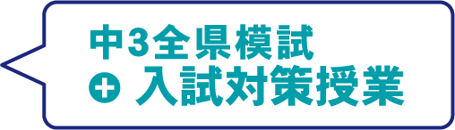 中３全県模試+入試対策授業