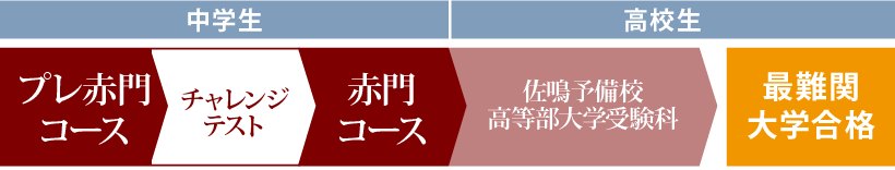 プレ赤門コース／赤門コースの流れ