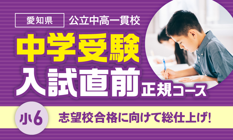 公立中高一貫校 入試直前正規コース