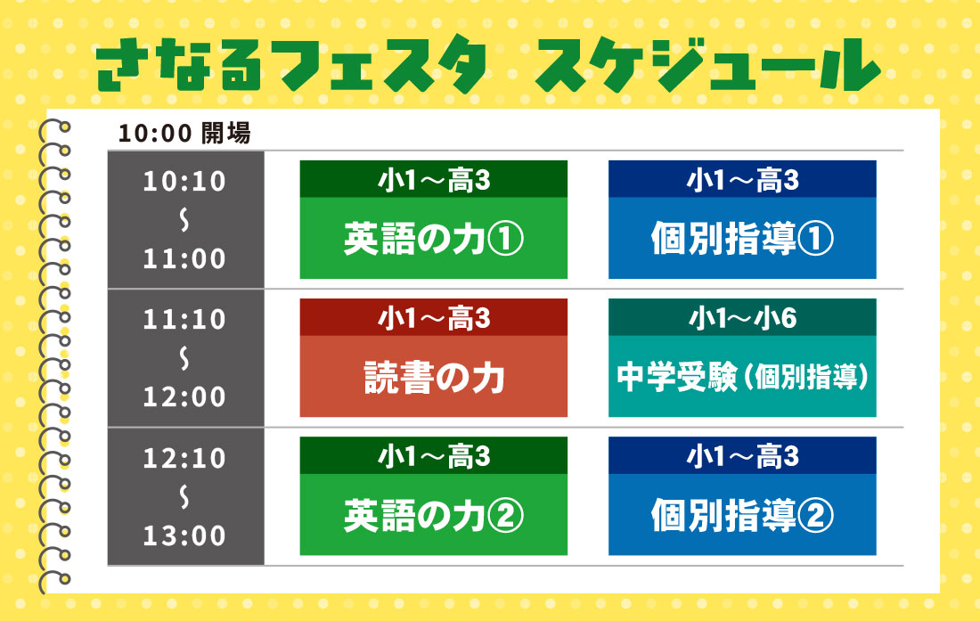 スケジュール