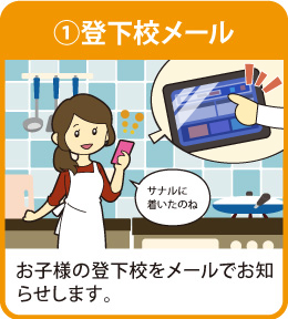 登下校メール