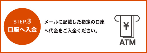 口座へ入金