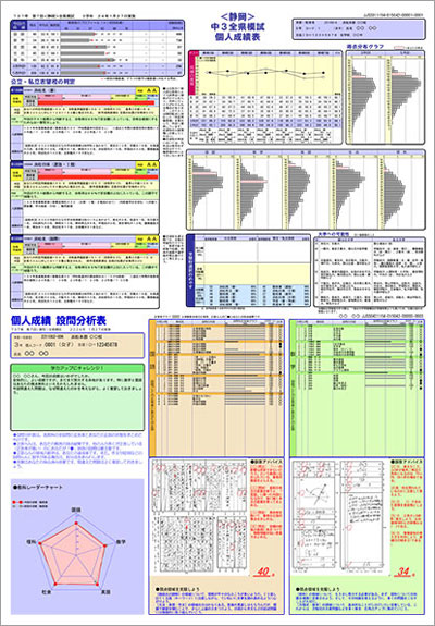 静岡県進学模試_個人成績表