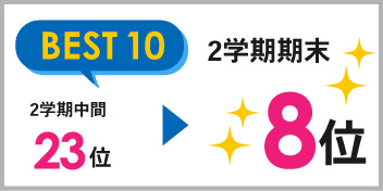 常滑本部校_2学期期末テスト結果