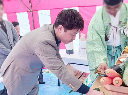 地鎮祭の様子②