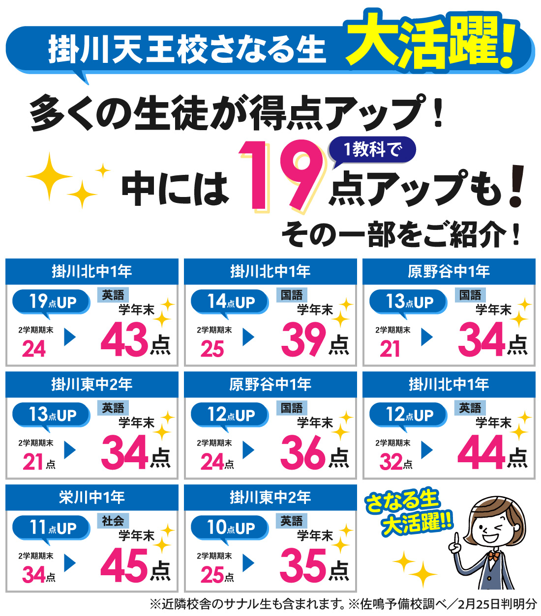 掛川天王校_中学生｜3学期学年末テスト