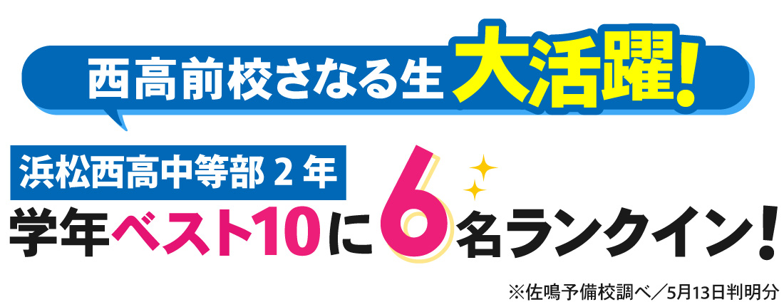 西高前校_春課題テスト結果