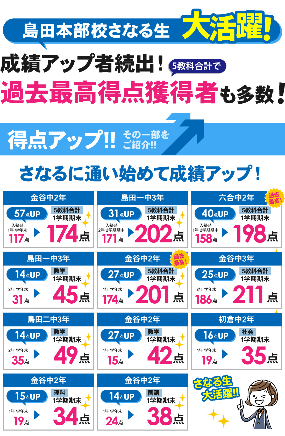 島田本部校_中学生｜1学期期末テスト