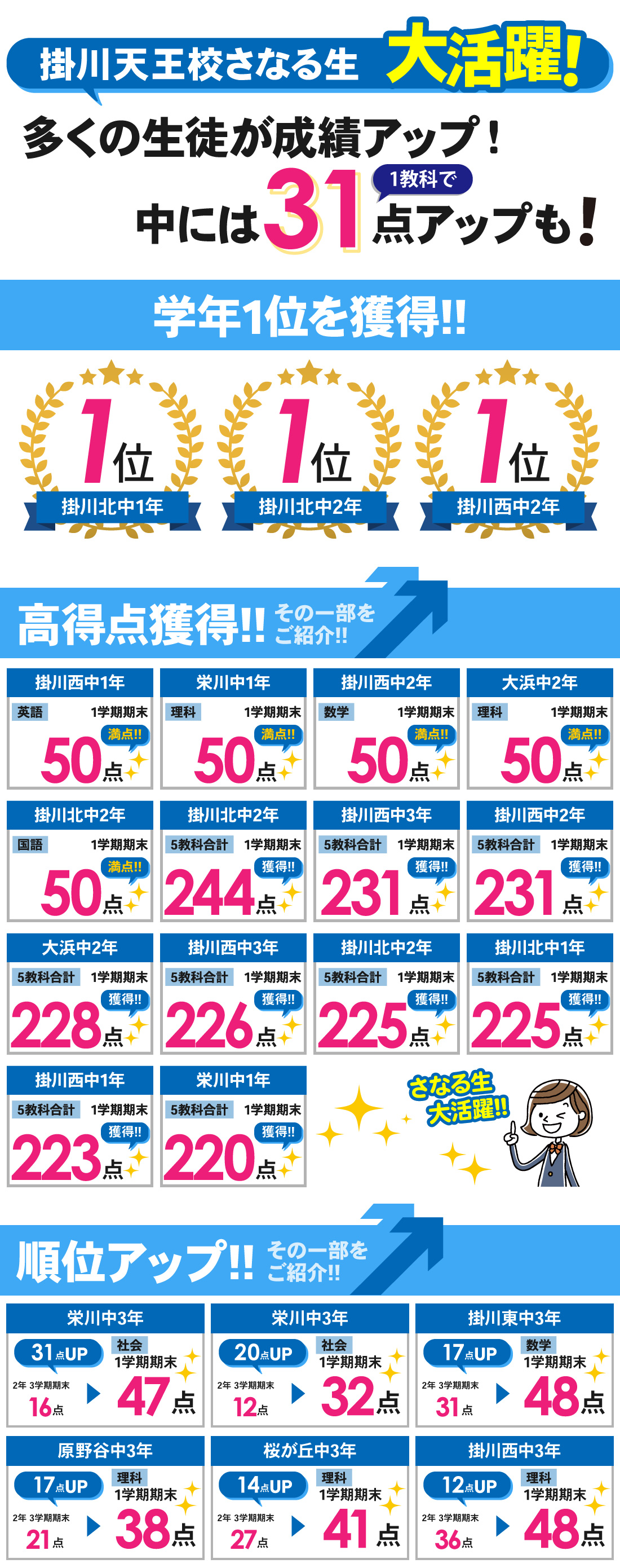 掛川天王校_中学生｜1学期期末テスト