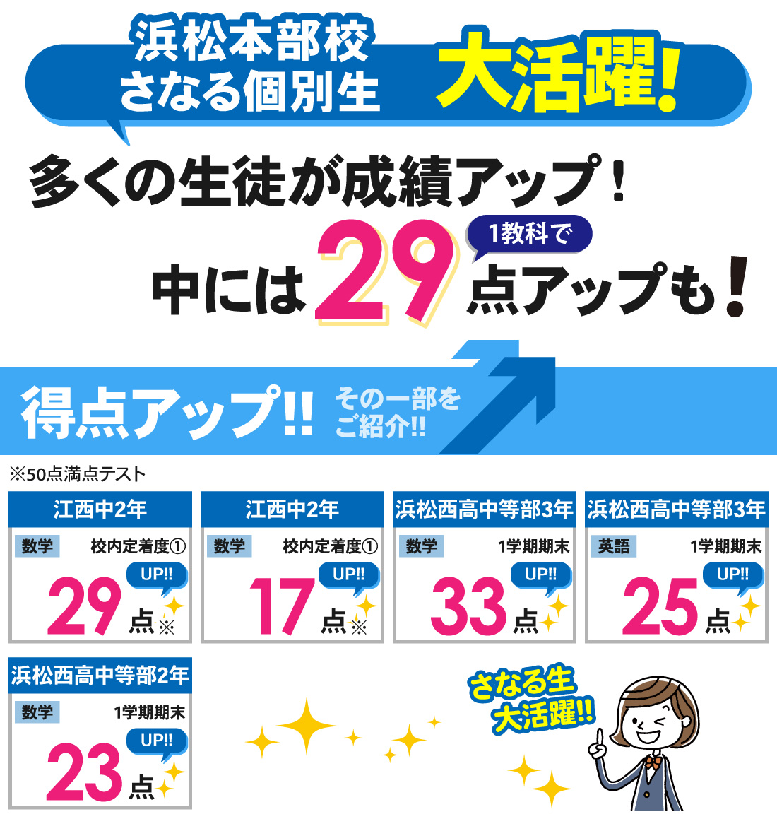 個別浜松本部校_1学期期末テスト結果